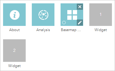 In-panel widgets and placeholders In-panel widgets and placeholders